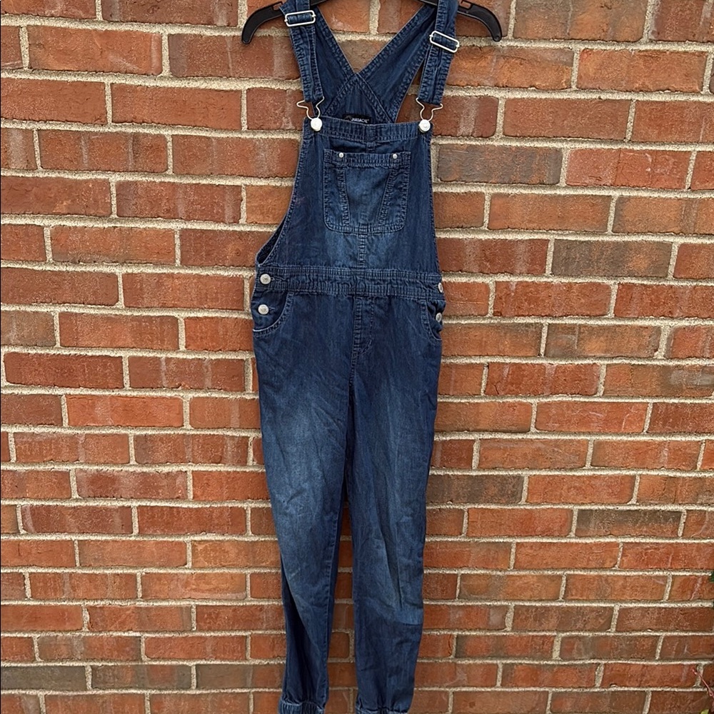 EUC Sz L (10/12) Jordache Indigo Denim Overalls